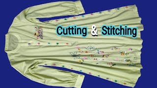 New Frock Design Cutting and Stitching | Open Frock