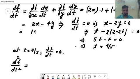 extreme values of parametrized curve (multivariate calculus)