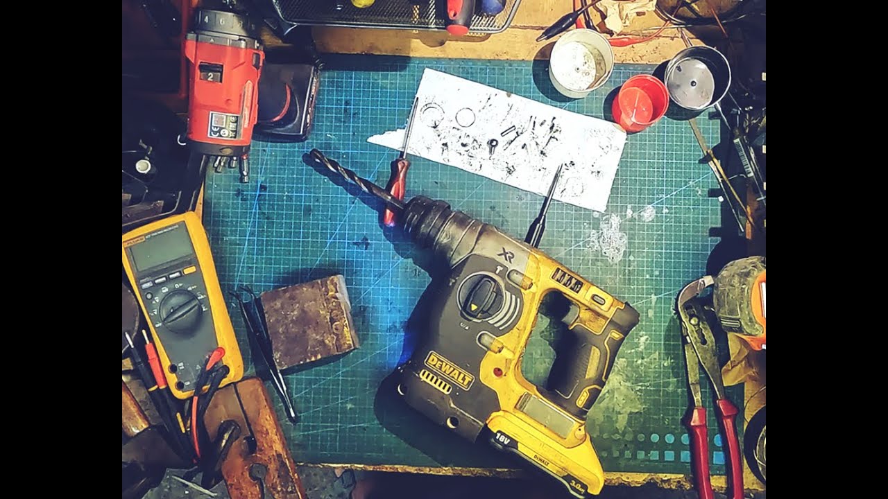 DeWalt cordless SDS Drill 18V DCH273 repair. No longer hammering - YouTube