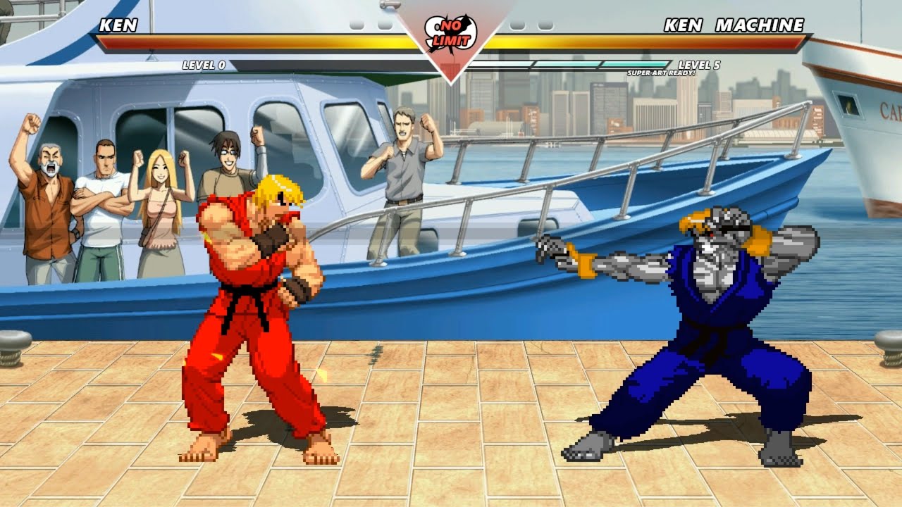 FIRE KEN vs KEN MACHINE - Highest Level Incredible Epic Fight! - YouTube