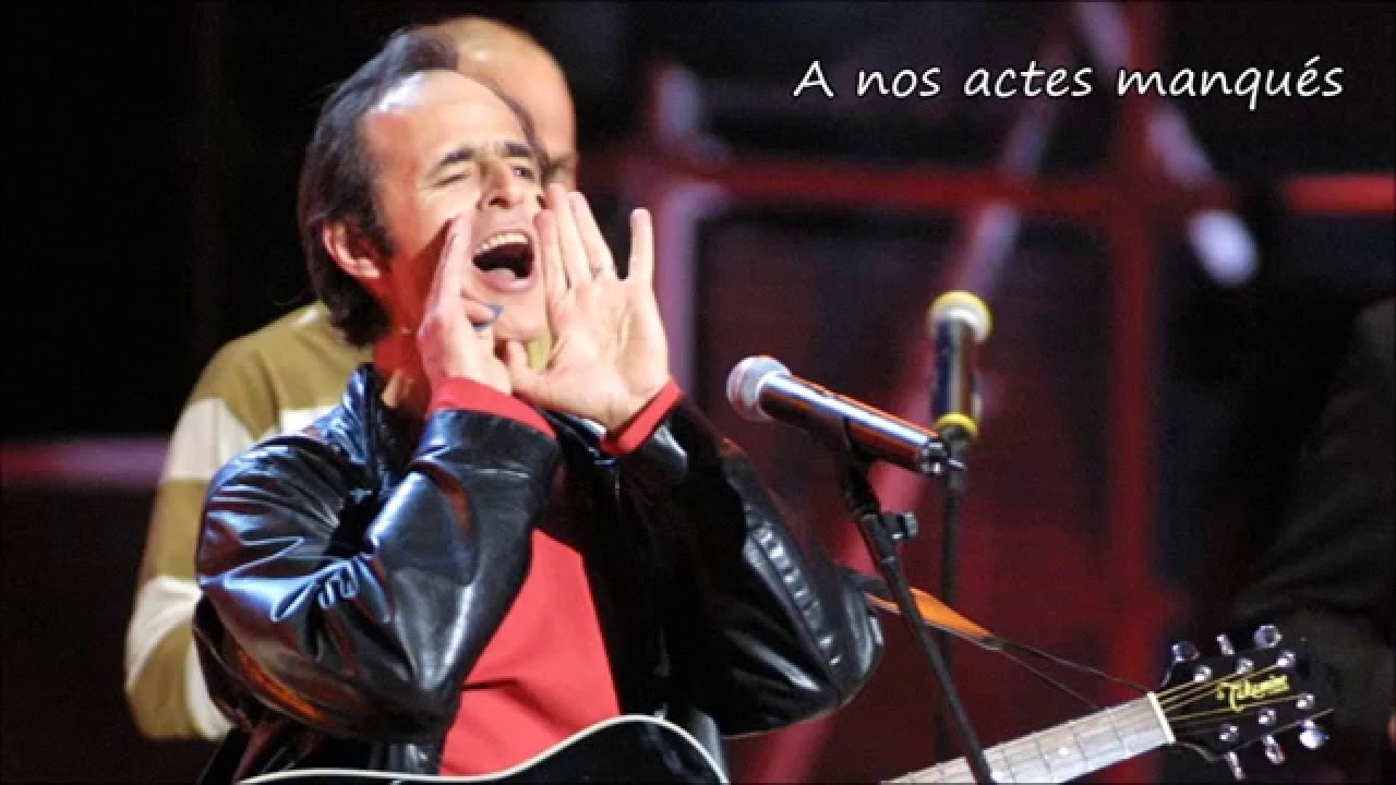 Paroles De Jean-jacques Goldman à Nos Actes Manqués