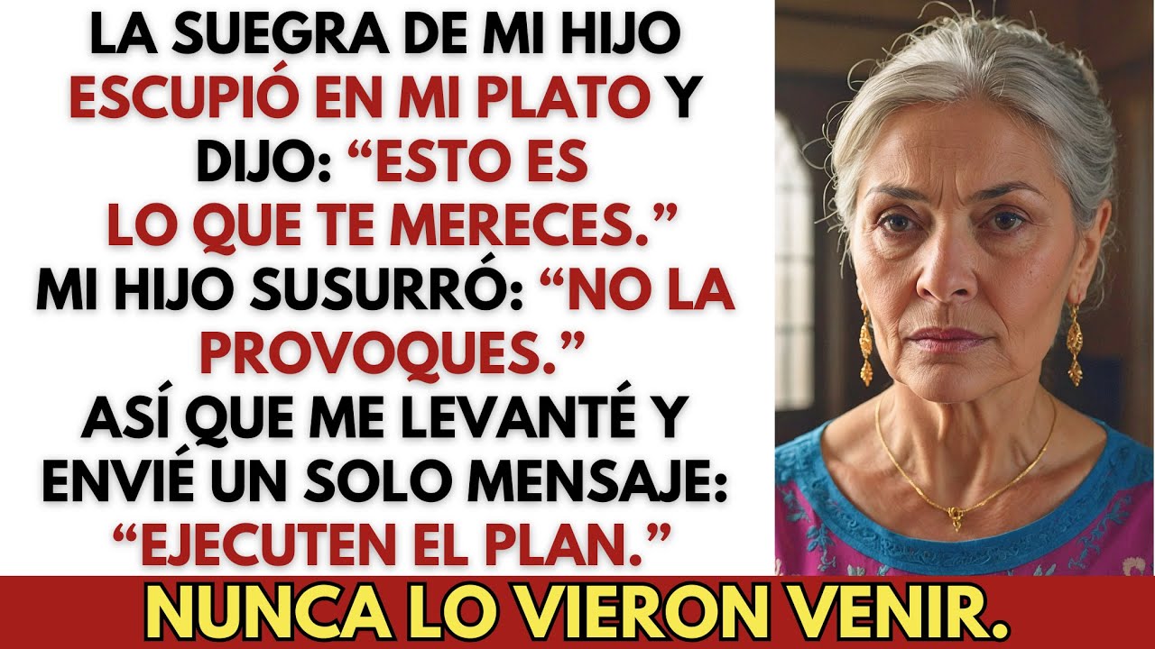 La Suegra de Mi Hijo Escupió en Mi Plato Durante la Cena—Él la Defendió, Pero Yo Ya Tenía un Plan