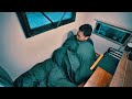 [Car Camping]quiet night in the mountains. A trip to eat Chicken RAMEN in the car