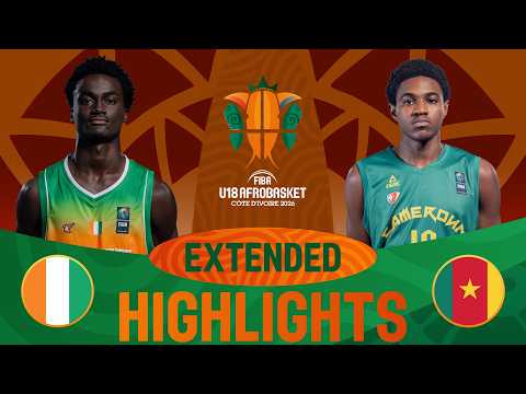 Côte d'Ivoire 🇨🇮 v Cameroon 🇨🇲 | Extended Highlights | FIBA U18 AfroBasket 2026
