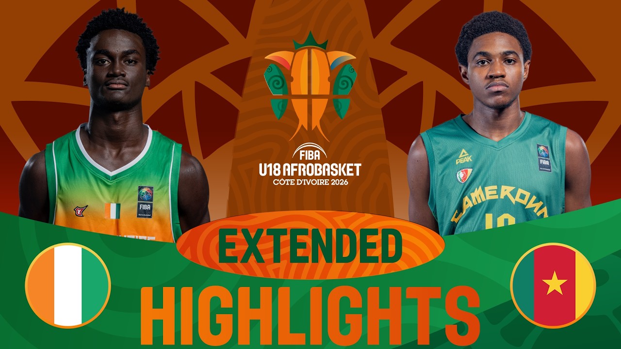 Côte d'Ivoire 🇨🇮 v Cameroon 🇨🇲 | Extended Highlights | FIBA U18 AfroBasket 2026