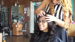 FULL LACE WIG SEW IN NO GLUE INVISIBLE HAIR LINE.CAMBODIAN VIRGIN HAIR 18¨