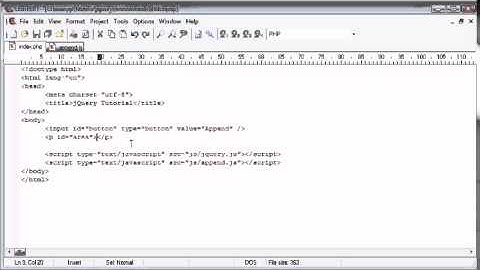 jQuery Tutorial   78   append