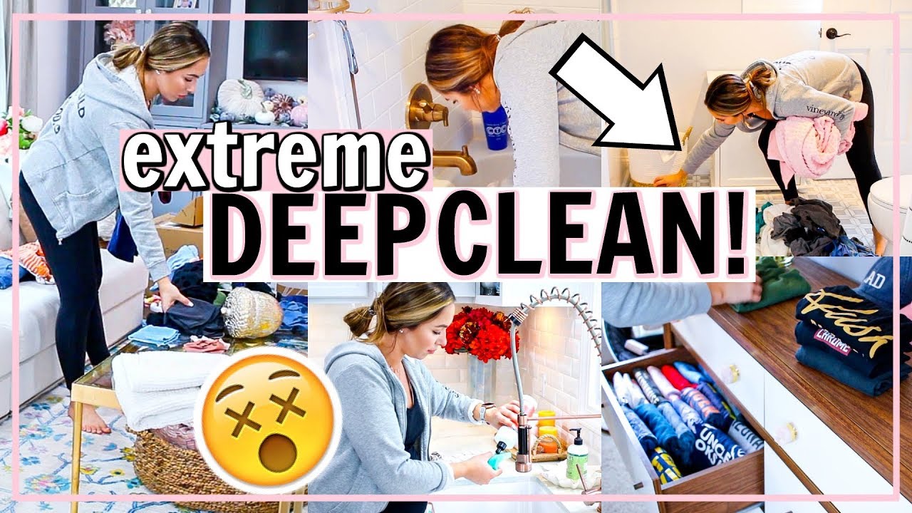 DEEP CLEANING! EXTREME ALL DAY CLEANING MOTIVATIONAL CLEAN WITH ME | Alexandra Beuter