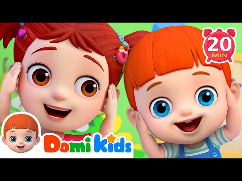 身體部位歌 + 更多｜兒歌大全｜寶貝多米｜Head Shoulders Knees & Toes｜早教兒歌｜經典熱門兒歌｜動物兒歌｜教育｜domikids 中文｜Nursery Rhymes