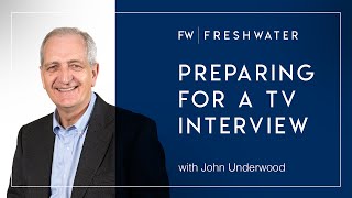 Preparing for a TV interview with John Underwood