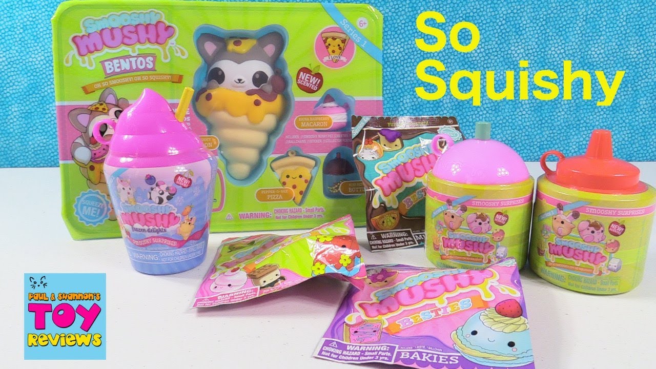 Smooshy Mushy Squishies Surprise Present Unboxing Scented Toy Review PSToyReviews - YouTube