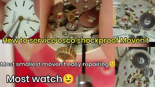 How to do service of osco shockproof Movement || Easy process || Must watch 🥸