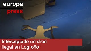 Interceptado un dron ilegal en Logroño