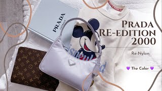 Prada Re-Edition 2000 in Wisteria, What Fits