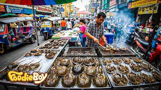 Unbelievable Bangkok Seafood! Horseshoe Crab, Oysters, Scallops & Conch in One Place