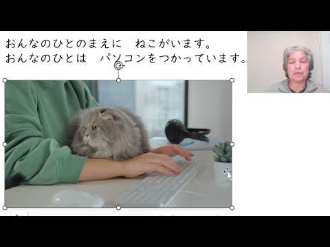 Cat uses PC - Use  Japanese Basics12 (Absolute Beginner) Comprehensible input 12/100‐neko