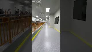 ESD vinyl sheet flooring installation