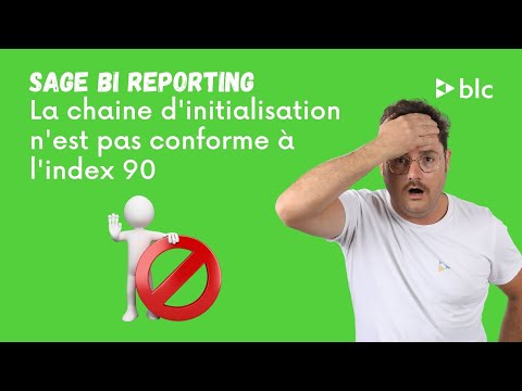 Sage BI Reporting - Format de chaine d'initialisation pas conforme à l'index 90 ?