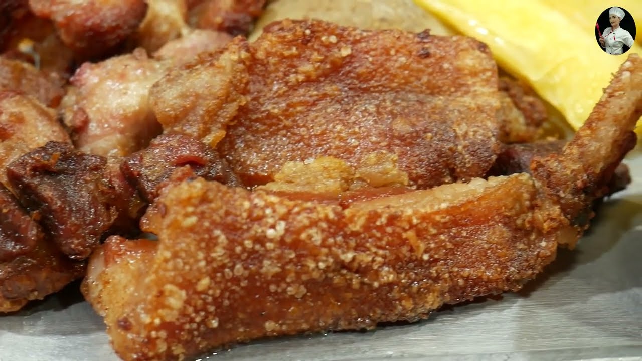 Chicharron crugiente en olla express