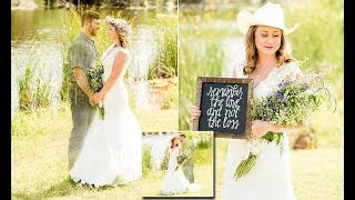 Heartbroken bride edits her fiance into wedding photos after he tragically died