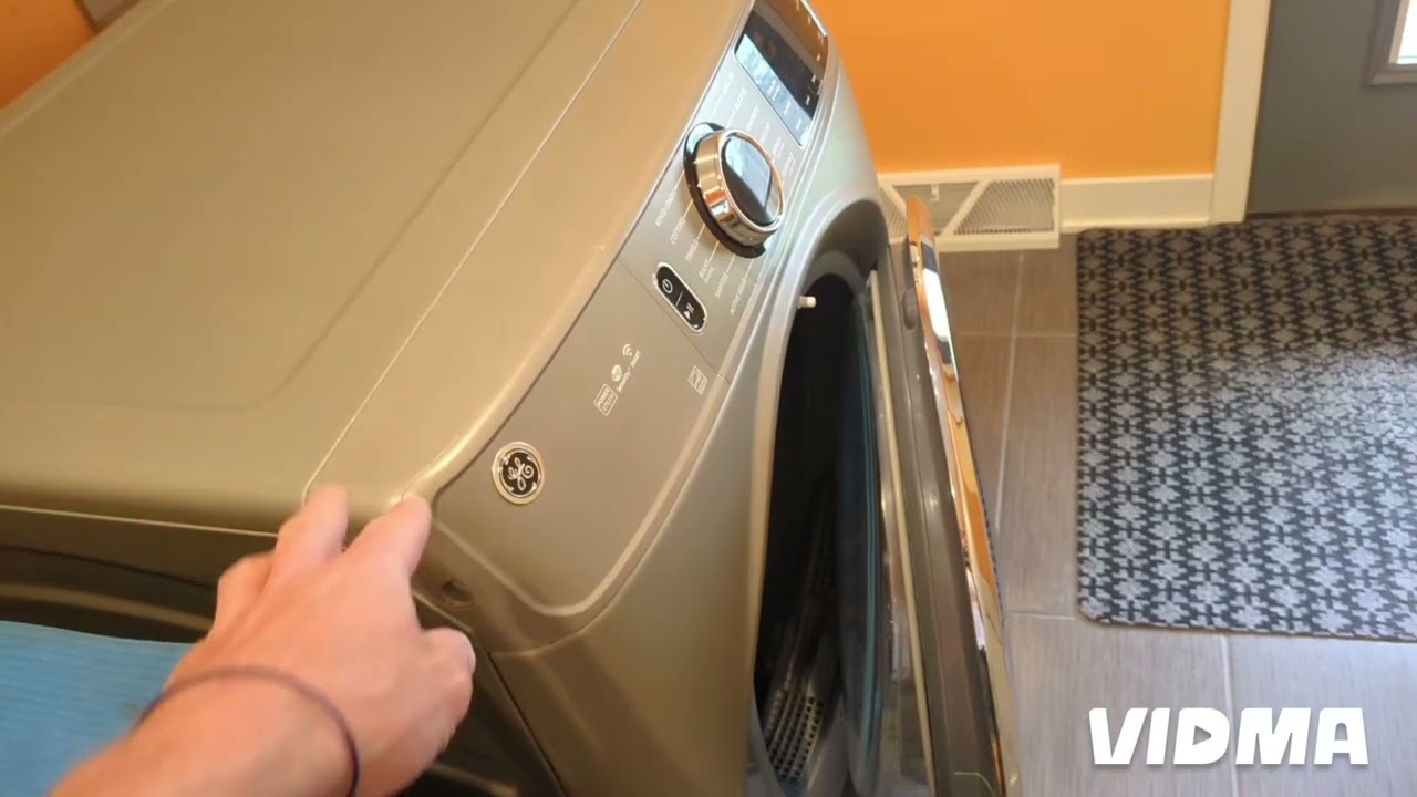 GE dryer new generation. how to take the front panel off?