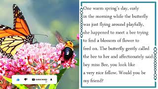 Learn English Through Stories Level 1: english story The Butterfly And The Bee