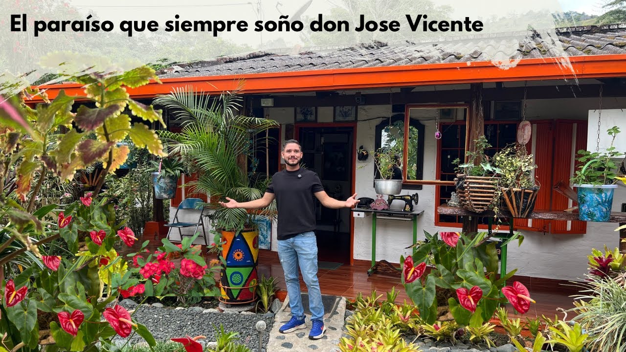 Vivió más de 40 años en el extranjero  y REGRESO A COLOMBIA A REFUGIARSE EN SU JARDÍN