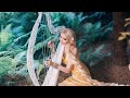 Relaxing Harp Music 😌 Background Instrumental 😌 Heavenly Harp Healing Music