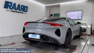 Lotus Emira 2.0 Turbo Se - Raaro Performance Downpipe & Stage 2 Tune - Dyno Test Dragy 100-200Kmh