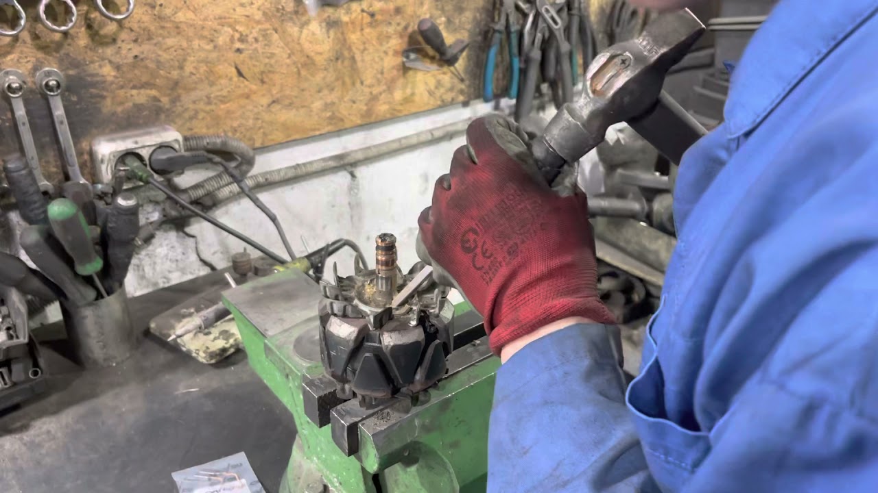 Замена коллектор ротора генератора!