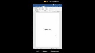 Cara Membuat Tulisan di TENGAH Kertas pada Word
