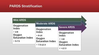 Pediatric ARDS: definition and epidemiology