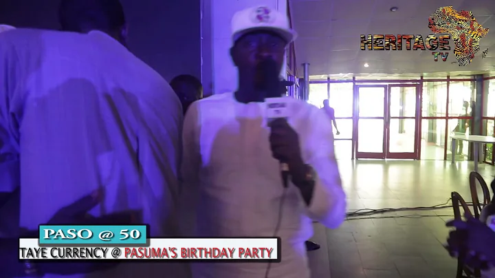 TAYE CURRENCY DANCING AT PASUMA'S 50TH BIRTHDAY PARTY