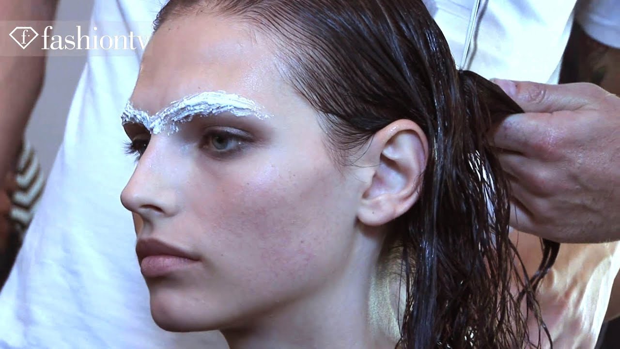 Hair & Makeup - Julien Macdonald Backstage - London Fashion Week Spring 2012 LFW | FashionTV - FTV