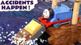 accidents happen toy train story with thomas trains