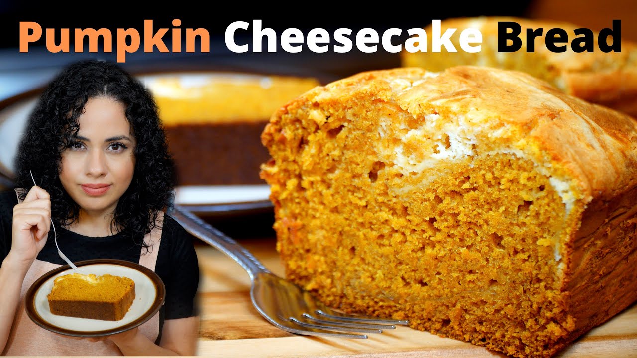 PUMPKIN CHEESECAKE BREAD recipe SUPER MOIST HOW TO MAKE bread with