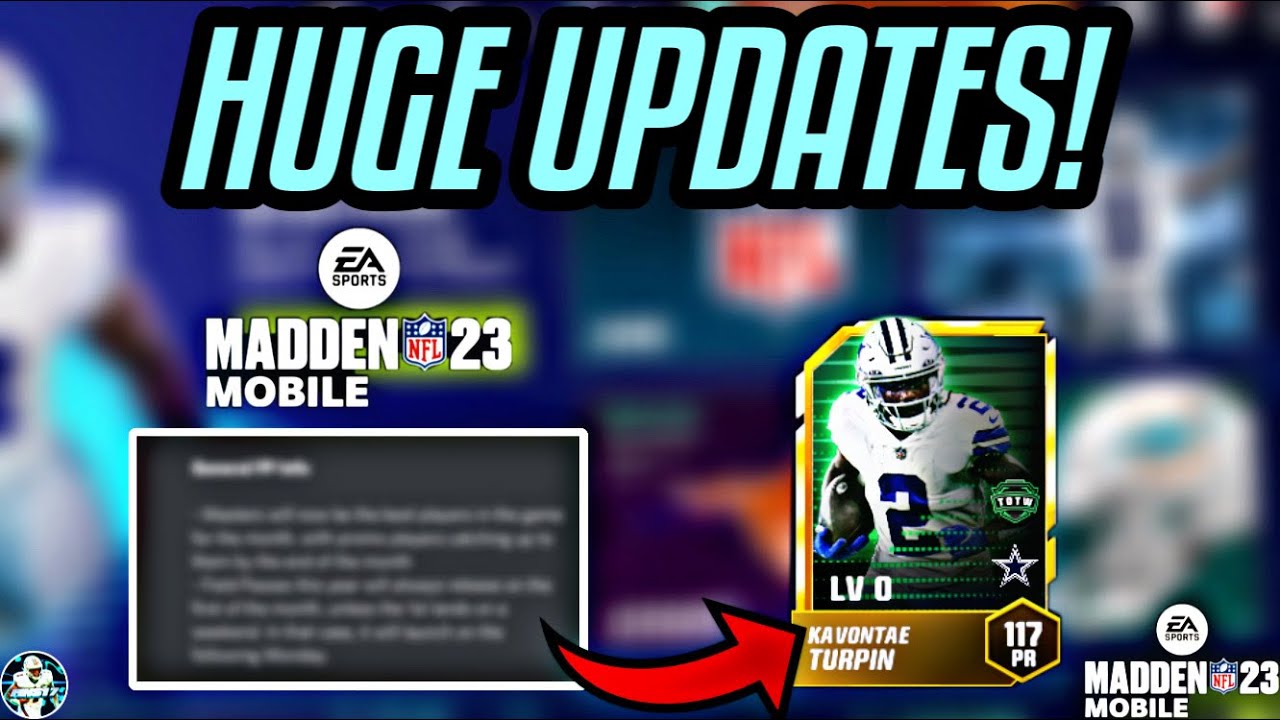 HUGE UPDATES TO MM23! Madden Mobile 23 YouTube