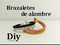 Diy.  Pulsera unisex de alambre de aluminio