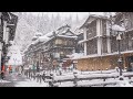 【Ginzan Onsen Heavy Snow 2023】🇯🇵Japan hot spring town of Yamagata on a day trip!