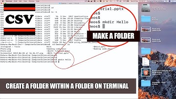How to CREATE a Folder Within a Folder On a Mac Using Terminal Commands - Basic Tutorial | New