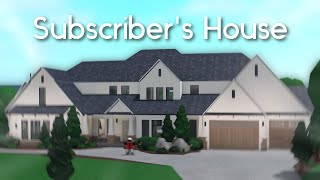 building my subscriber their dream home in bloxburg