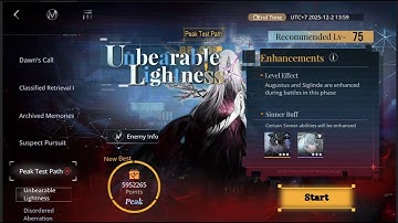 Peak Test Path: Unbearable Lightness (5.9 mil) | Path to Nowhere