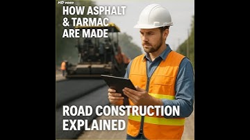 🛣️ How Asphalt & Tarmac Are Made: Road Construction Explained 🏗️