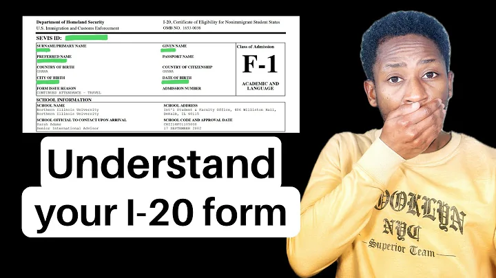 Everything about the I-20 form for F-1 visa processing