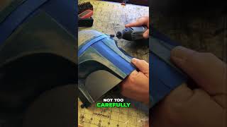 Diy Mandalorian Helmet Battle Damage starwars diycosplay lowbudget scifidiy