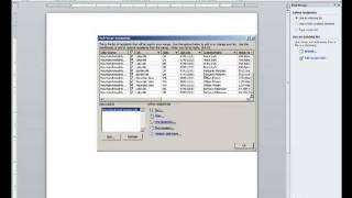 Word:  How to create a mail merge using an existing Access database Profile