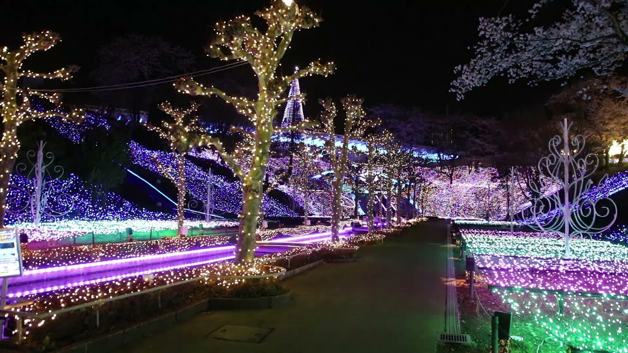 西武園ゆうえんちのイルミージュ イルミネーション Seibuen Amusement Park Japan Youtube