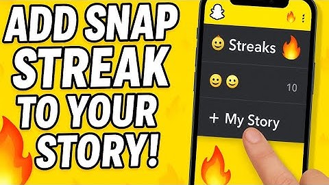 How to Add Snap Streak on Snapchat Story | Snap Streak Trick 2025