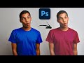 تغيير لون التيشرت إلى أي لون تريده فوتوشوب ( الطريقة الإحترافية )