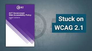 Why the ACT Government accessibility policy starts behind